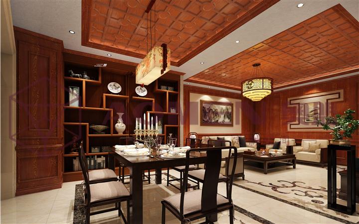 奥盟三维吊顶效果图