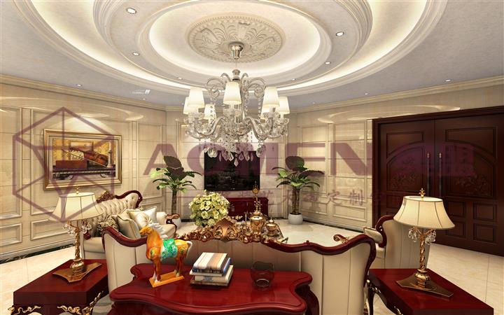 奥盟三维吊顶效果图