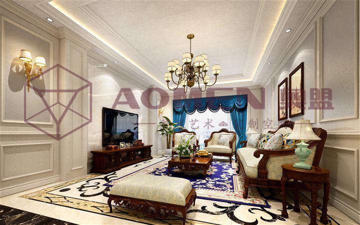 奥盟三维吊顶效果图