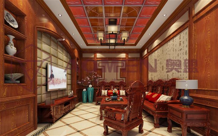 奥盟三维吊顶效果图