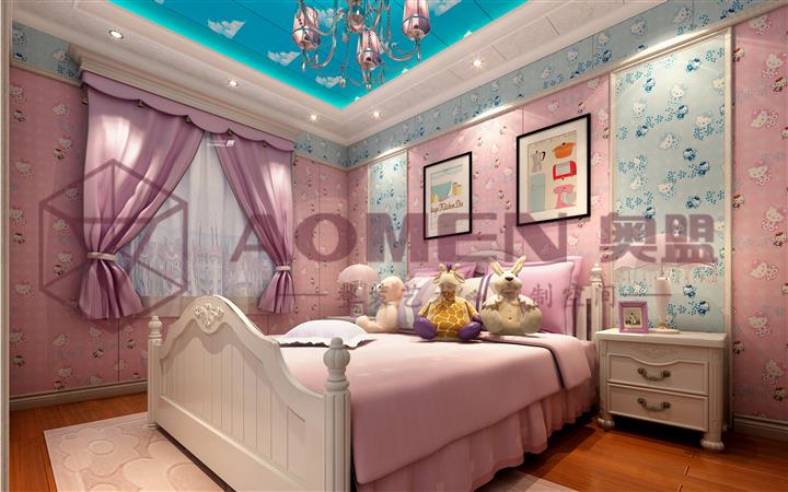 奥盟三维吊顶效果图