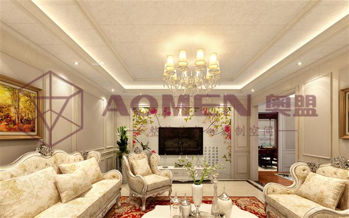 奥盟三维吊顶效果图