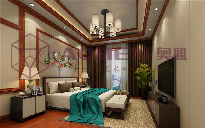 奥盟三维吊顶效果图